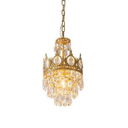 Vintage Crystal Crown Chandelier
