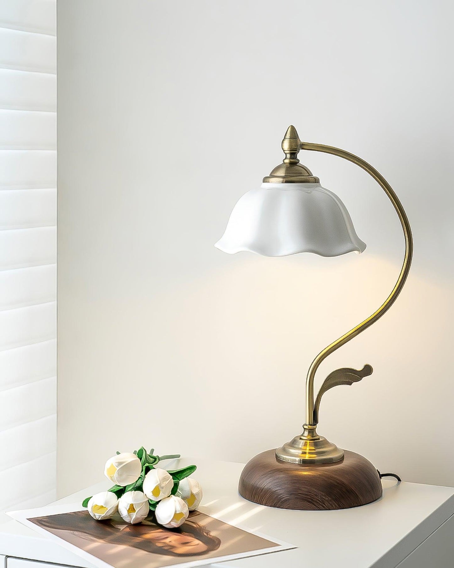 Vintage Laiton Work lamp Table Lamp