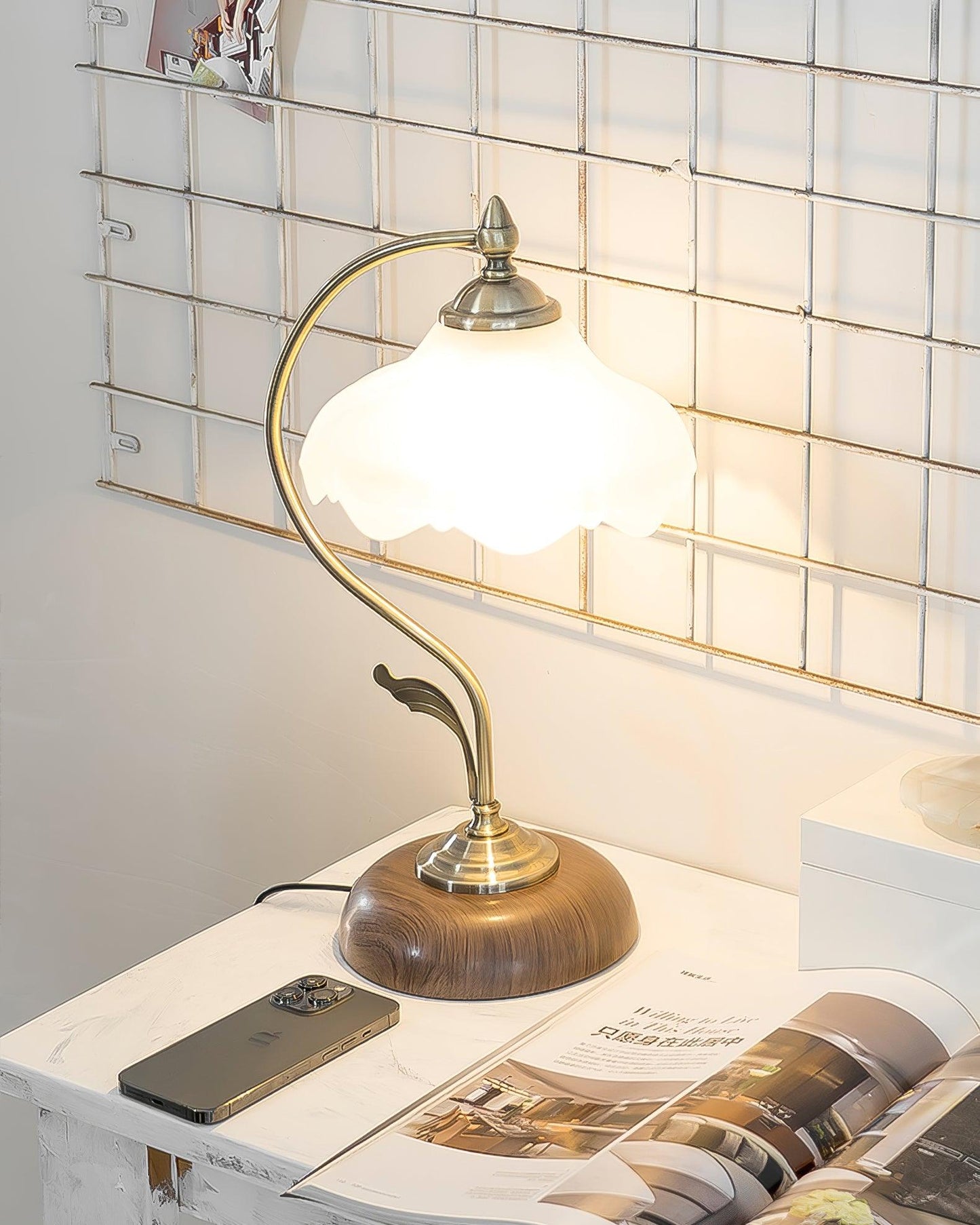 Vintage Laiton Work lamp Table Lamp