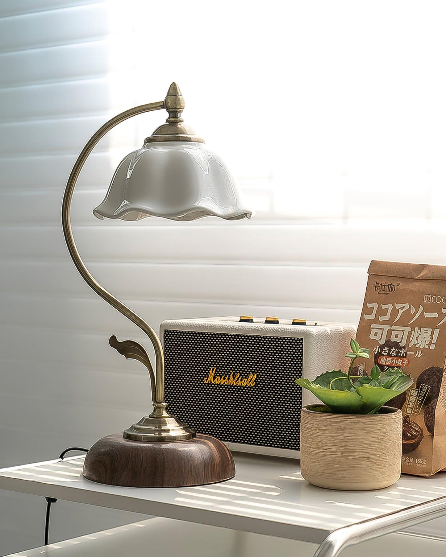 Vintage Laiton Work lamp Table Lamp