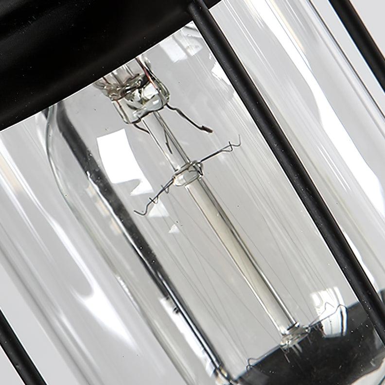 Vintage Wood Glass Ceiling fixture Chandeliers