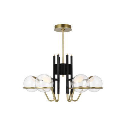 Visual Comfort Modern Collection Avroko Crosby 29 Inch 6 Light Led Chandelier Cp735392