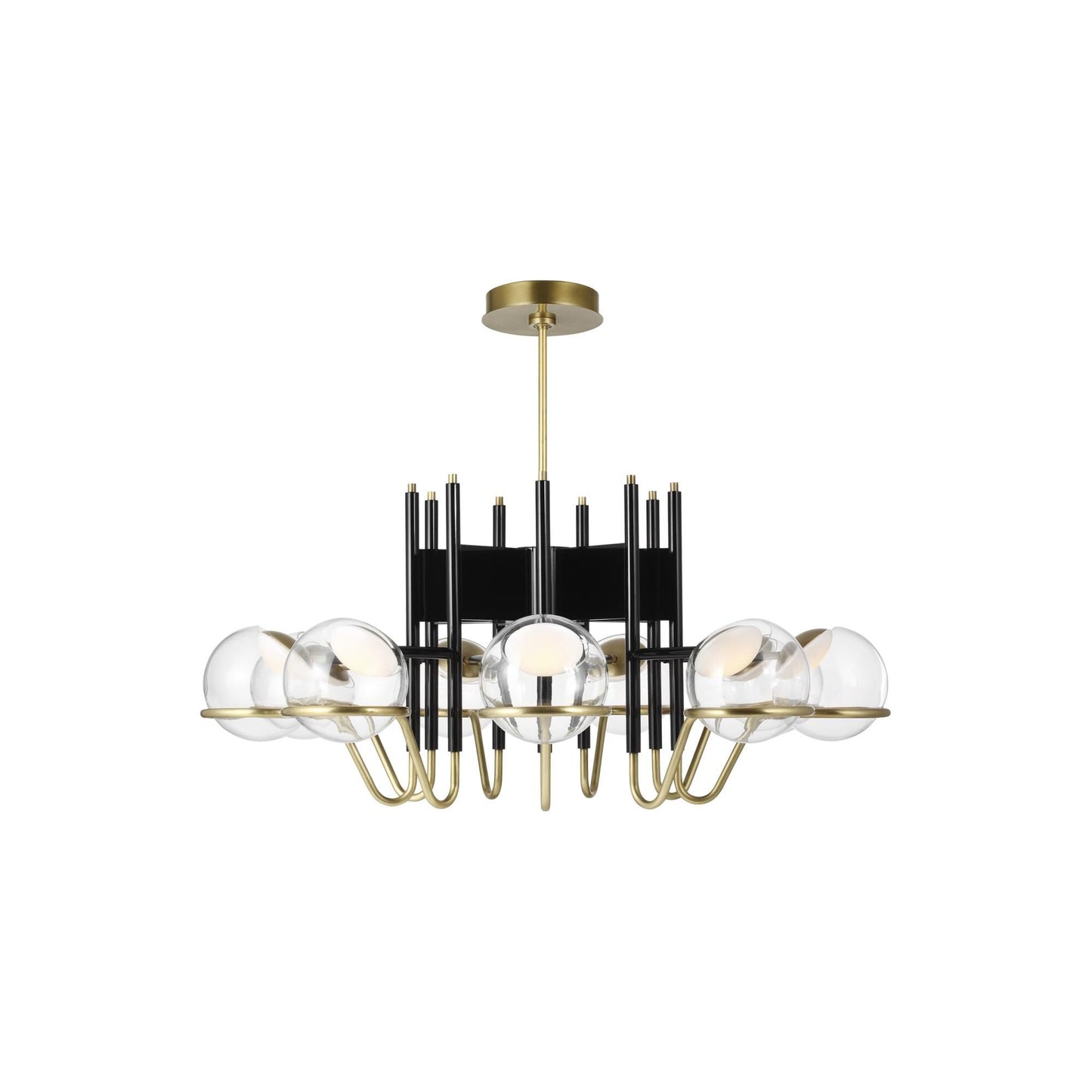 Visual Comfort Modern Collection Avroko Crosby 37 Inch 9 Light Led Chandelier Cp735393