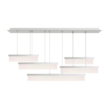 Visual Comfort Modern Collection Sweep 58 Inch 5 Light Led Linear Suspension Light Cp376199