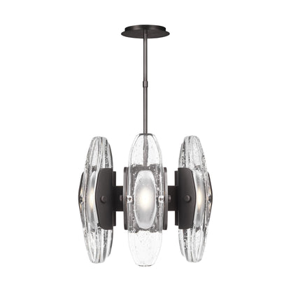 Visual Comfort Modern Collection Avroko Wythe 15 Inch 6 Light Led Mini Chandelier Cp735406