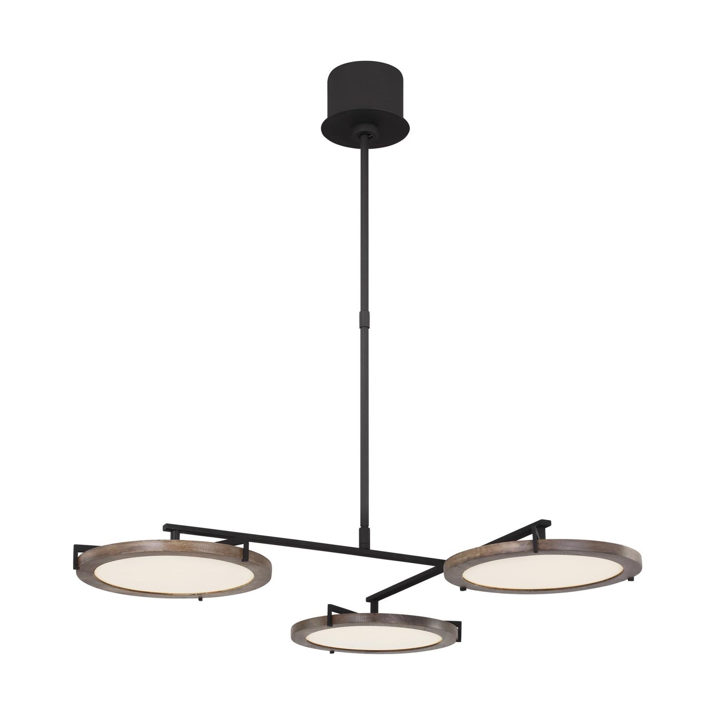 Visual Comfort Modern Collection Clodagh Shuffle 29 Inch 3 Light Led Chandelier Cp783922