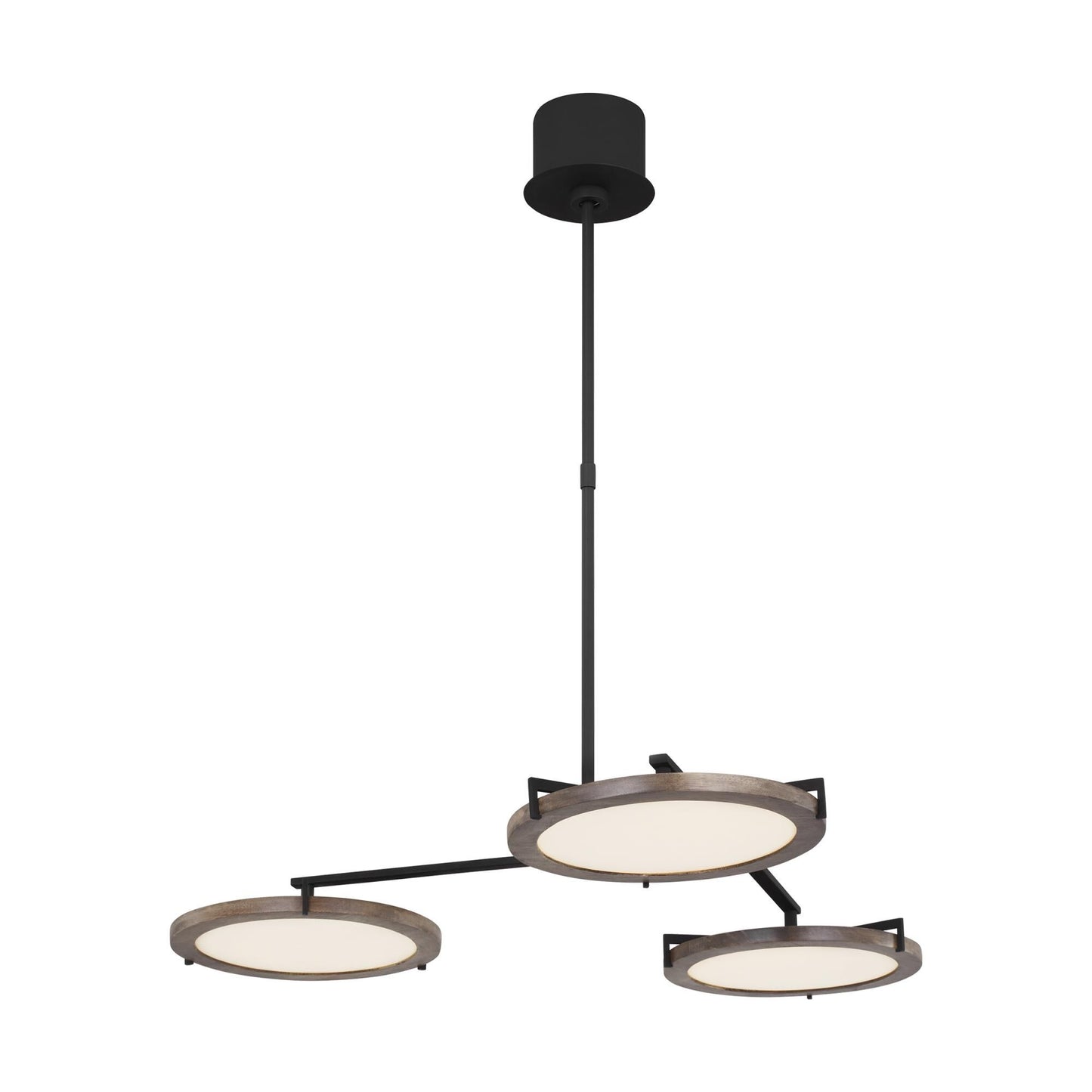 Visual Comfort Modern Collection Clodagh Shuffle 29 Inch 3 Light Led Chandelier Cp783922