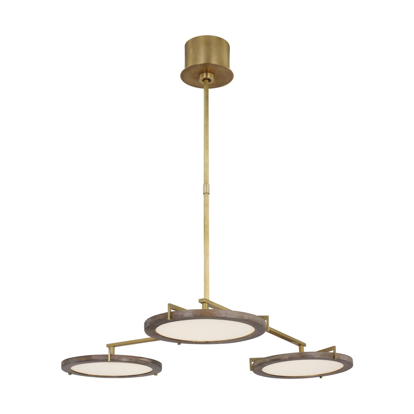 Visual Comfort Modern Collection Clodagh Shuffle 29 Inch 3 Light Led Chandelier Cp783922