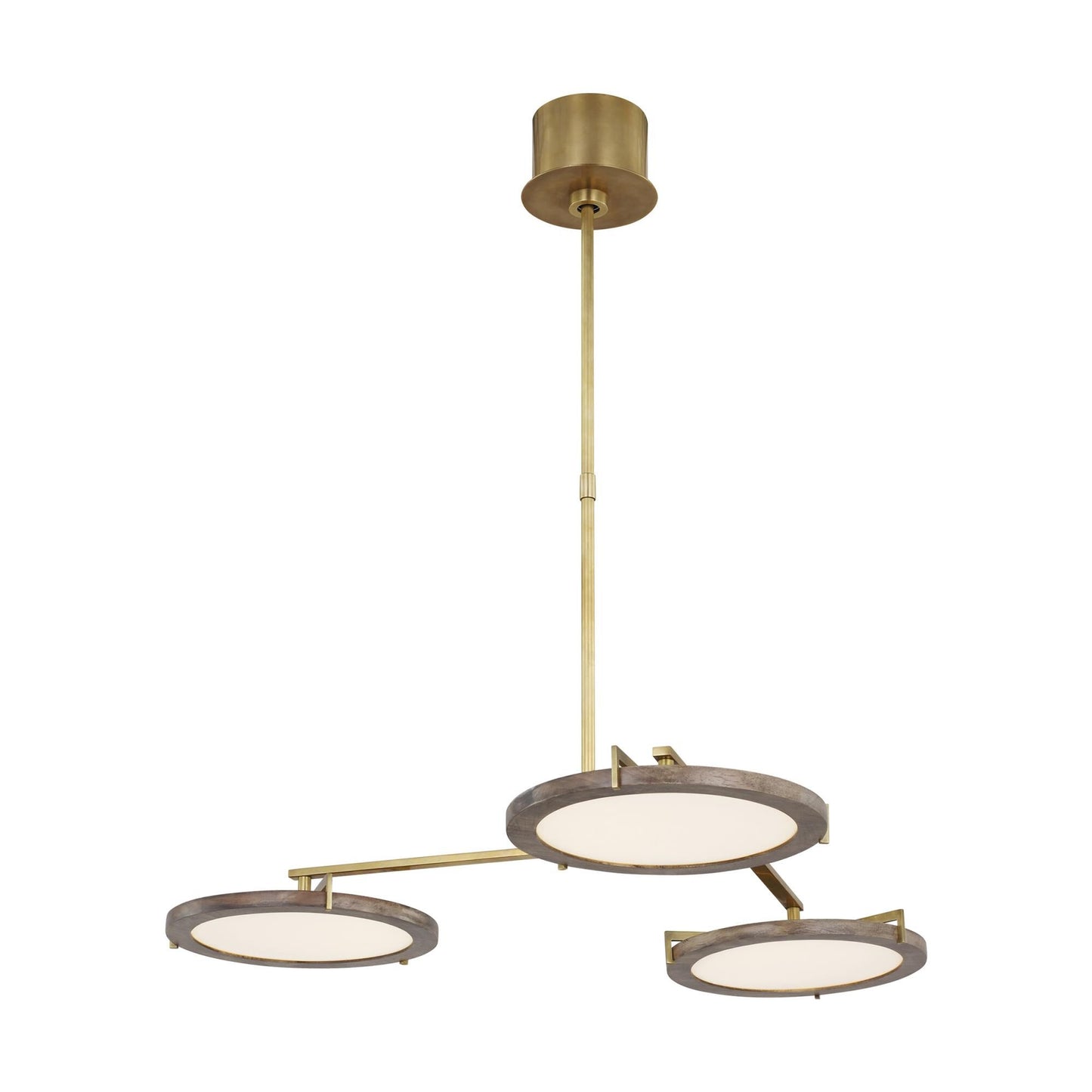 Visual Comfort Modern Collection Clodagh Shuffle 29 Inch 3 Light Led Chandelier Cp783922