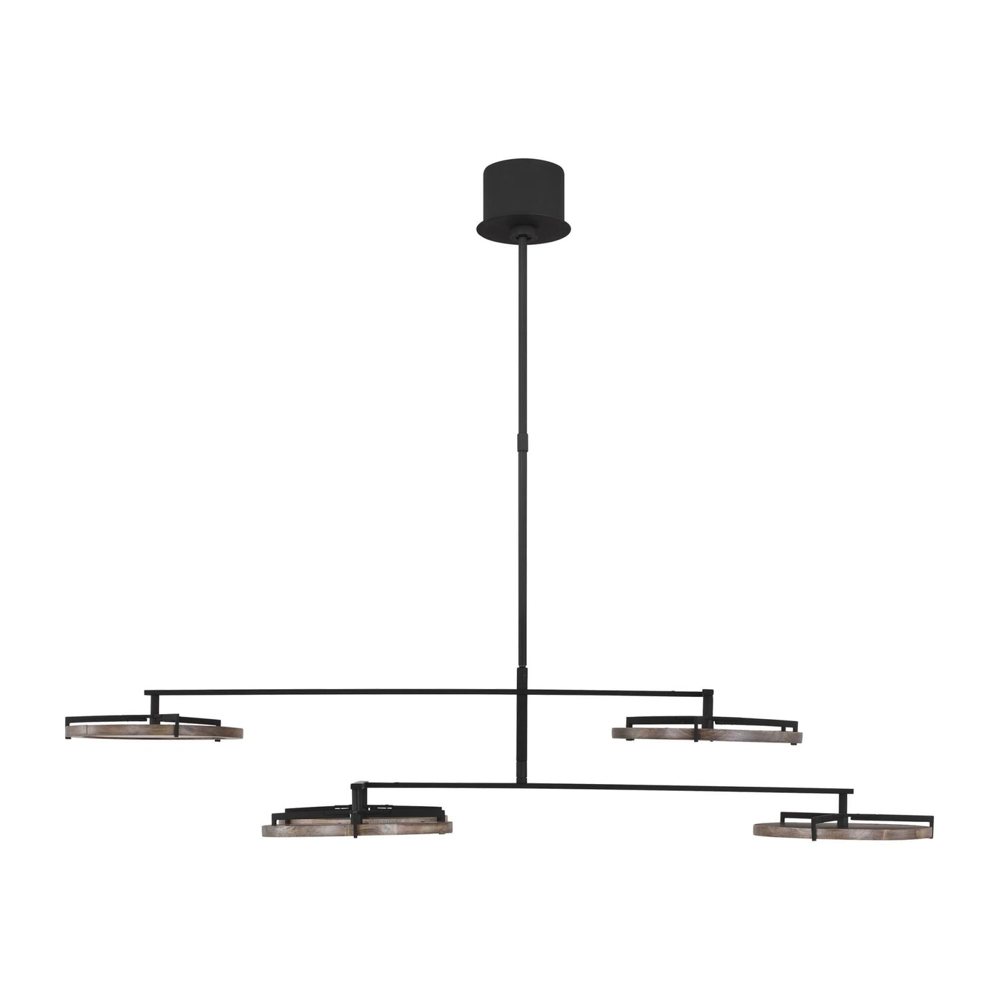 Visual Comfort Modern Collection Clodagh Shuffle 49 Inch 6 Light Led Chandelier Cp783923