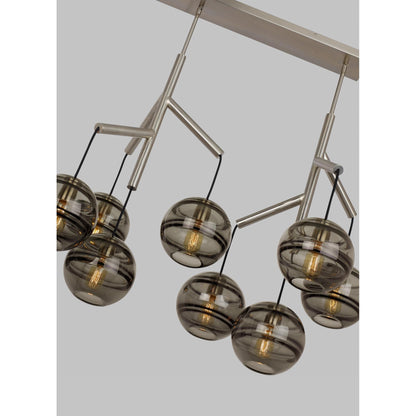 Visual Comfort Modern Collection Sean Lavin Sedona 62 Inch 12 Light Linear Suspension Light Cp96174