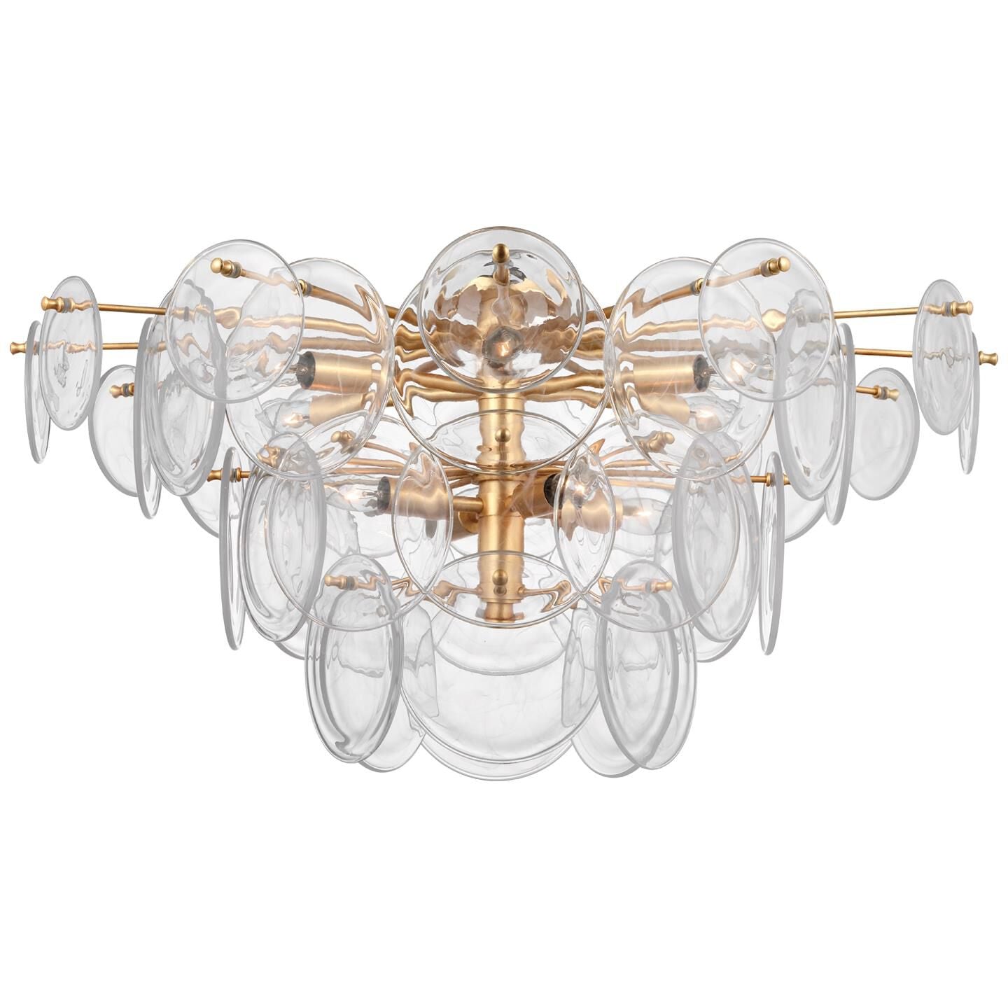 Visual Comfort Signature Collection Aerin Loire 34 Inch 10 Light Led Flush Mount Cp793802