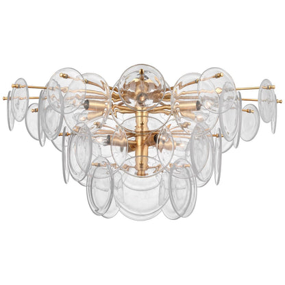 Visual Comfort Signature Collection Aerin Loire 34 Inch 10 Light Led Flush Mount Cp793802