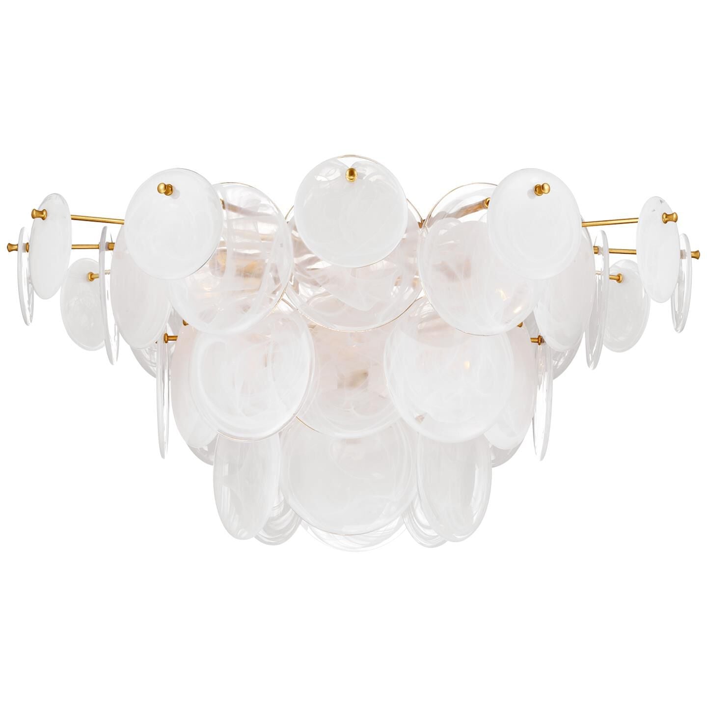 Visual Comfort Signature Collection Aerin Loire 34 Inch 10 Light Led Flush Mount Cp793802