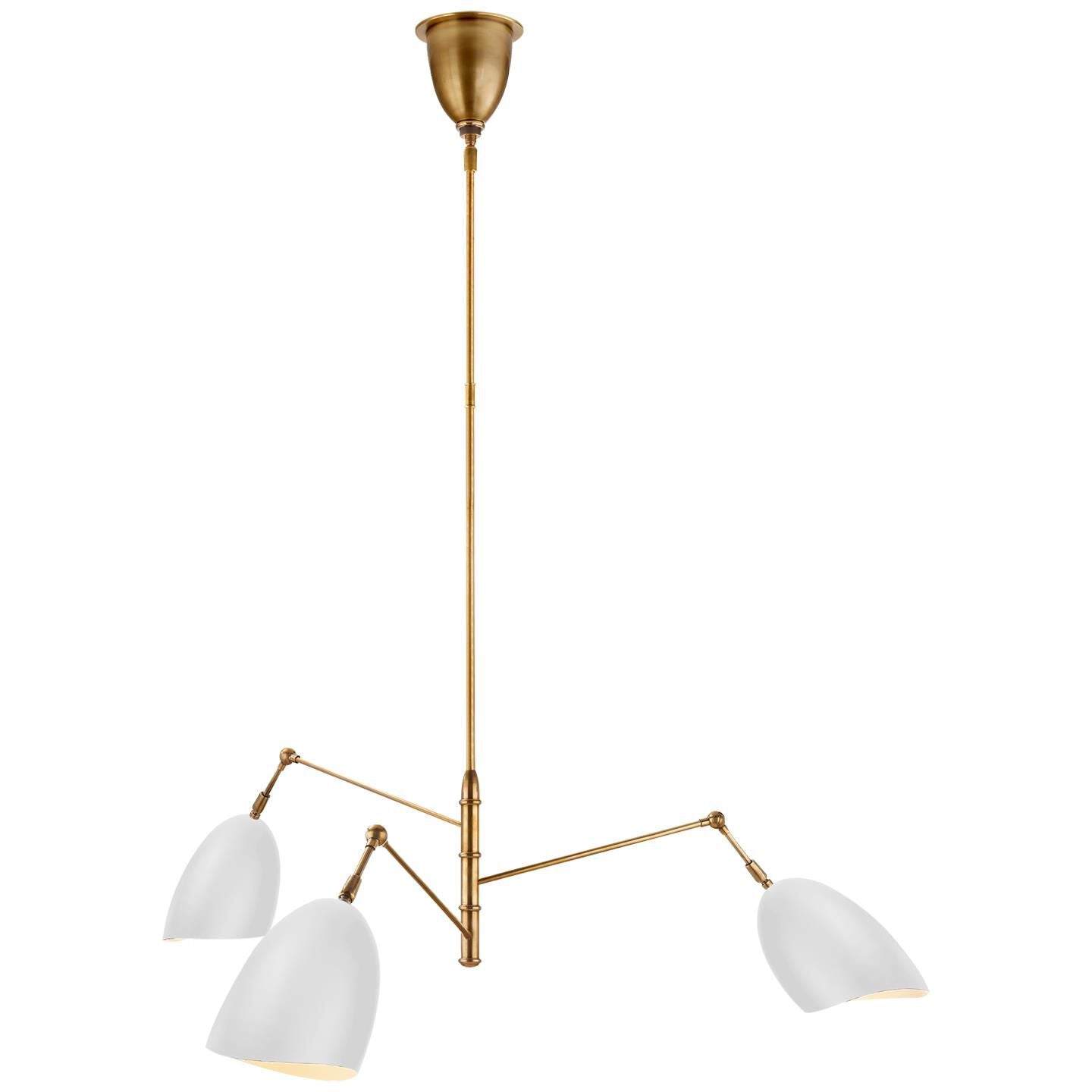 Visual Comfort Signature Collection Aerin Sommerard 50 Inch 3 Light Chandelier Cp125122