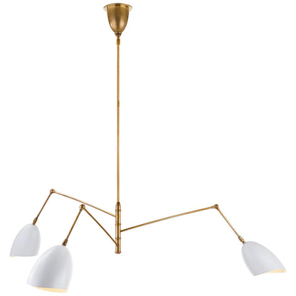 Visual Comfort Signature Collection Aerin Sommerard 62 Inch 3 Light Chandelier Cp125123