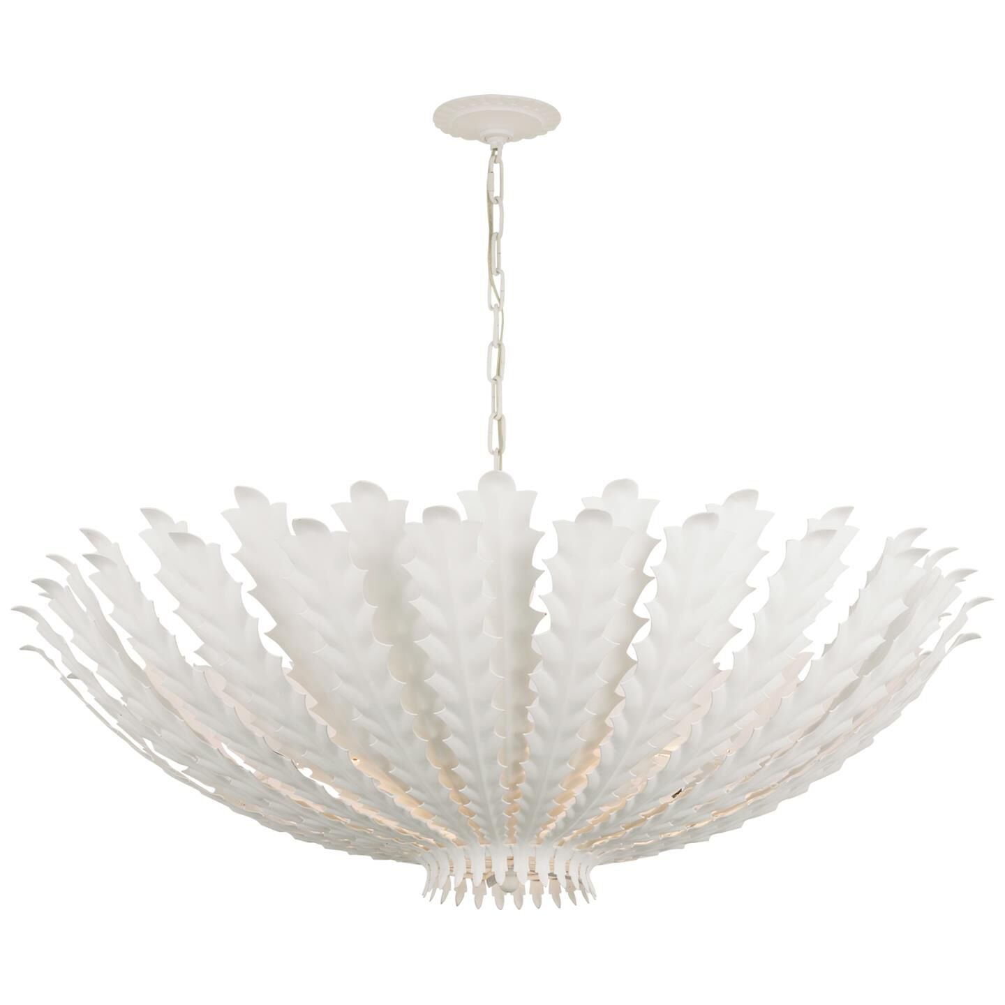 Visual Comfort Signature Collection Aerin Hampton 40 Inch 6 Light Led Chandelier Cp793803