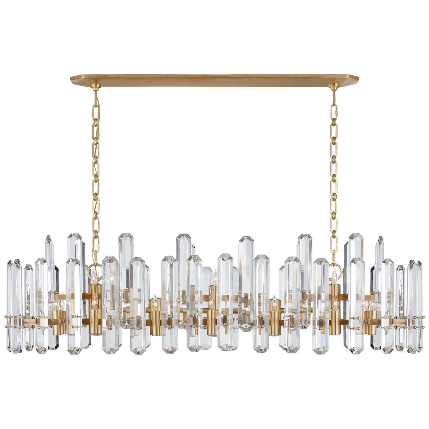 Visual Comfort Signature Collection Aerin Bonnington 55 Inch 24 Light Linear Suspension Light Cp260794