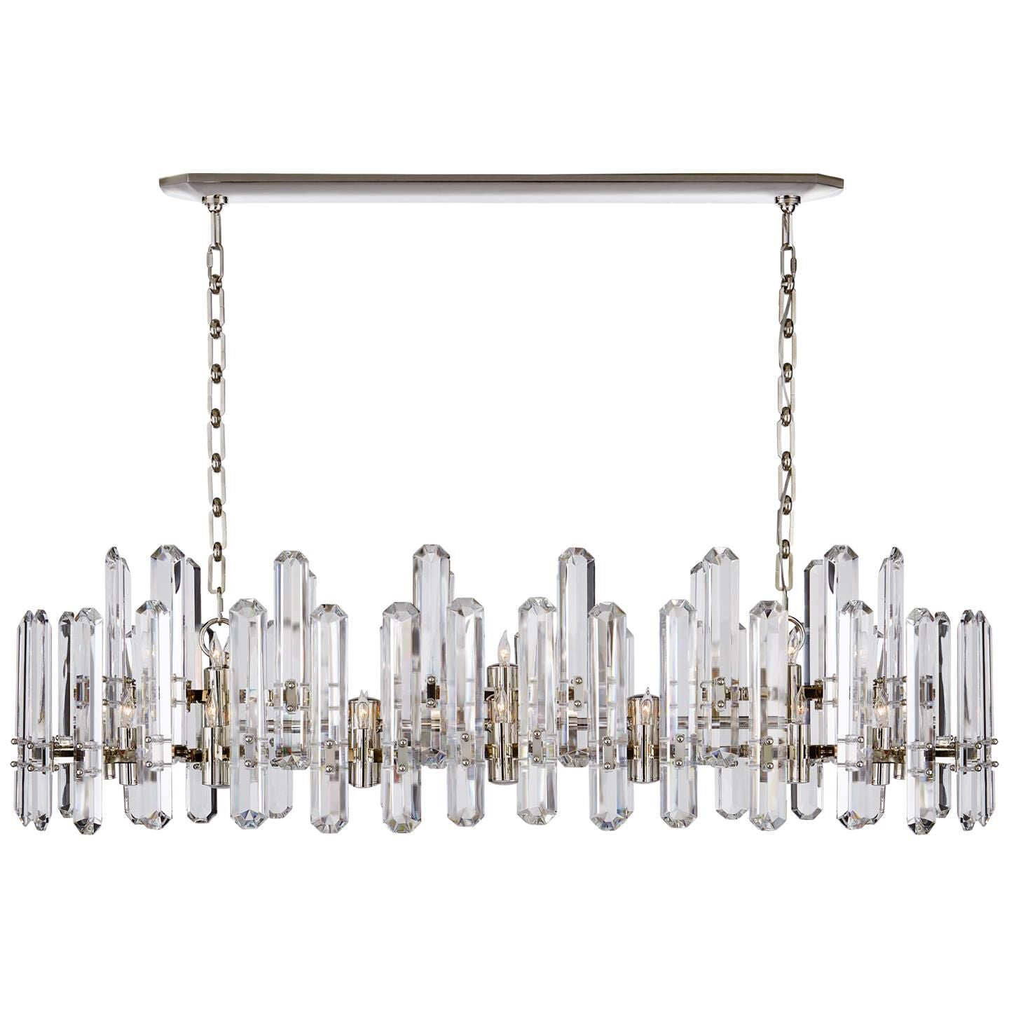 Visual Comfort Signature Collection Aerin Bonnington 55 Inch 24 Light Linear Suspension Light Cp260794