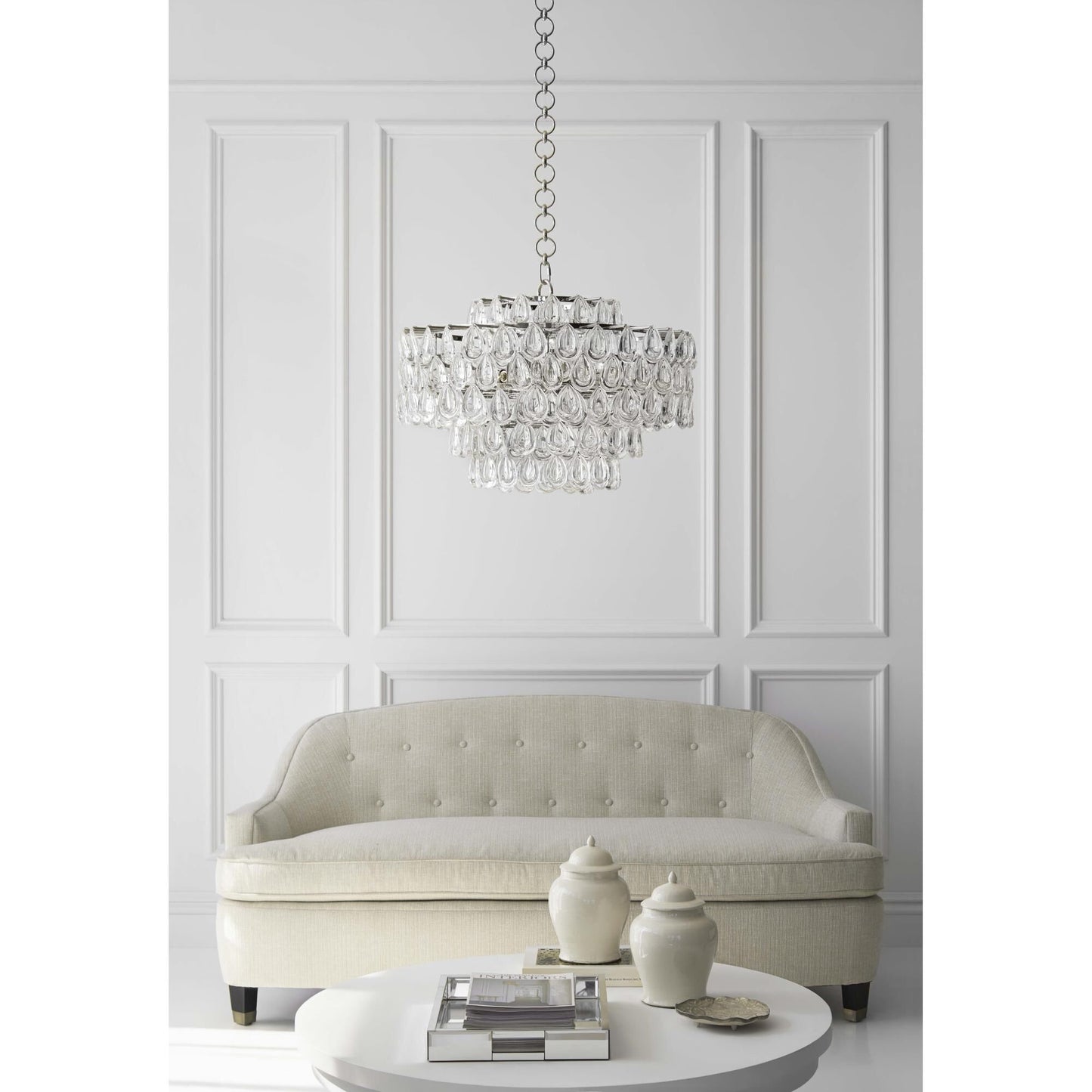 Visual Comfort Signature Collection Aerin Liscia 25 Inch 12 Light Chandelier Cp125160