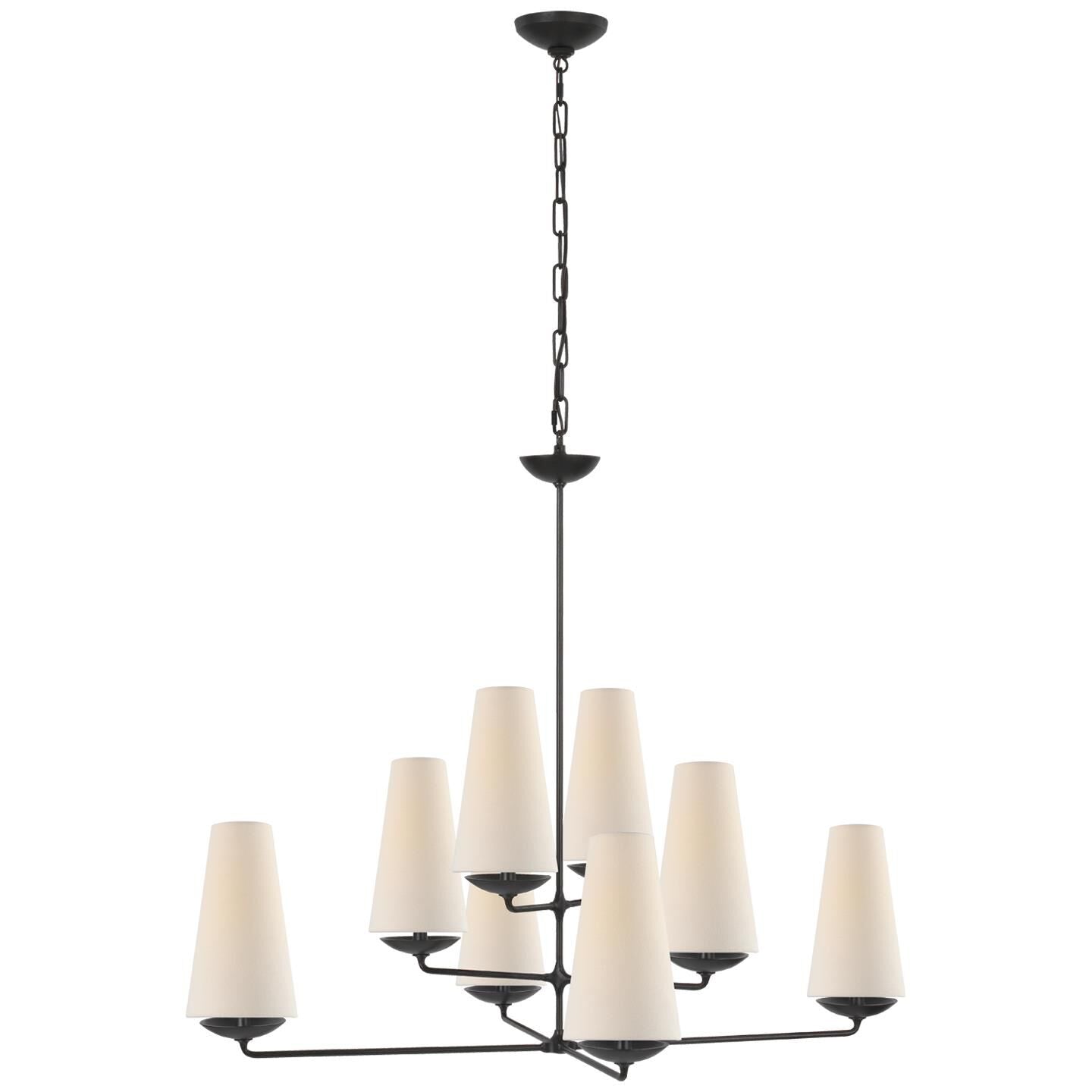 Visual Comfort Signature Collection Aerin Fontaine 39 Inch 8 Light Chandelier Cp125166