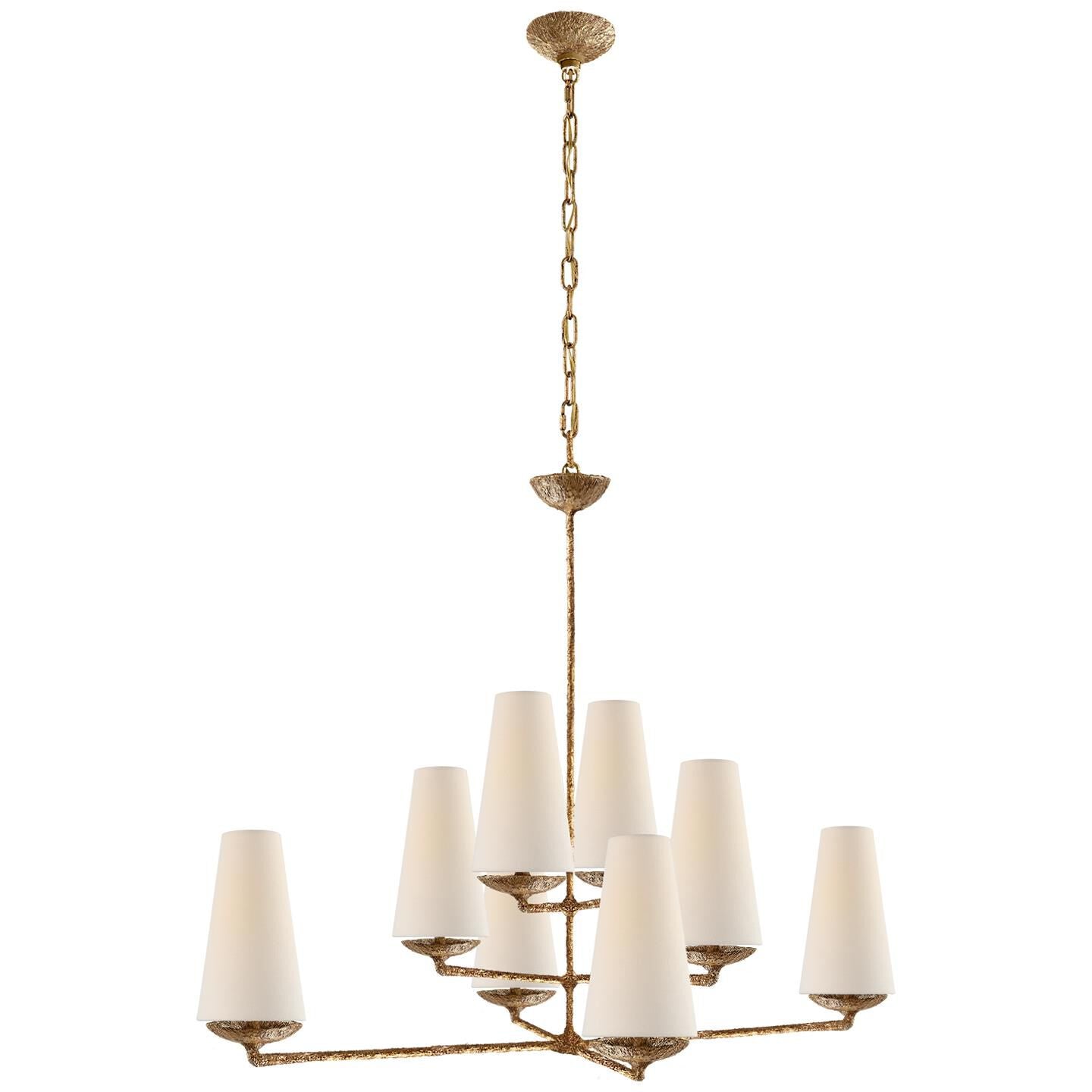 Visual Comfort Signature Collection Aerin Fontaine 39 Inch 8 Light Chandelier Cp125166