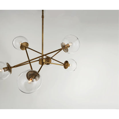 Visual Comfort Signature Collection Aerin Turenne 33 Inch 6 Light Chandelier Cp125172