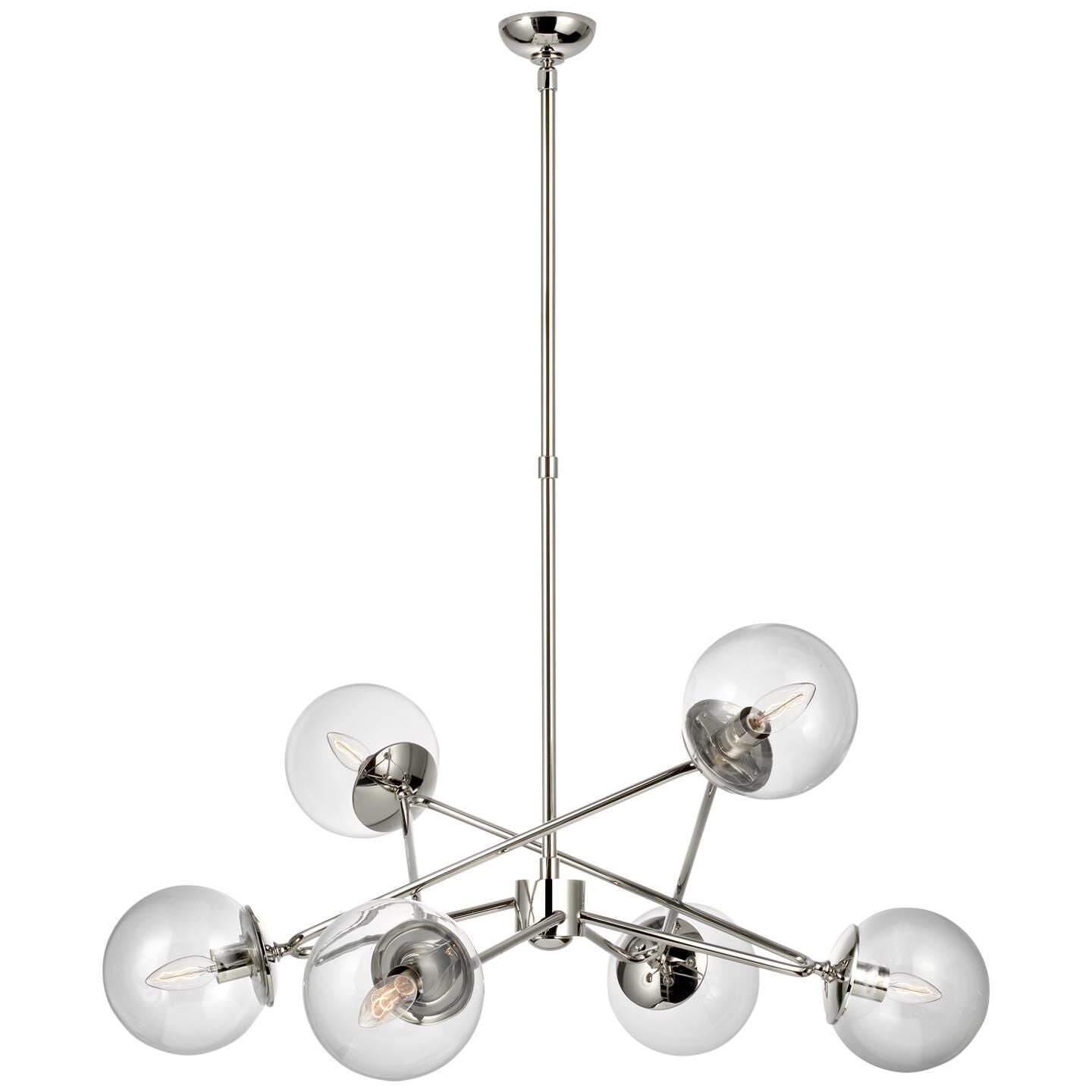 Visual Comfort Signature Collection Aerin Turenne 33 Inch 6 Light Chandelier Cp125172