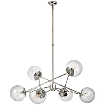 Visual Comfort Signature Collection Aerin Turenne 33 Inch 6 Light Chandelier Cp125172