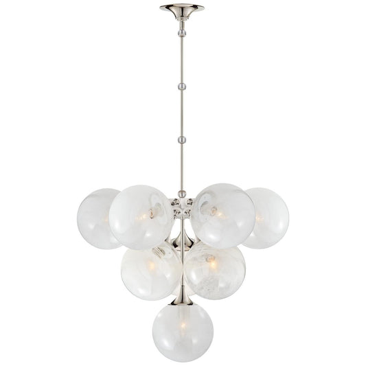 Visual Comfort Signature Collection Aerin Cristol 28 Inch 10 Light Chandelier Cp125180