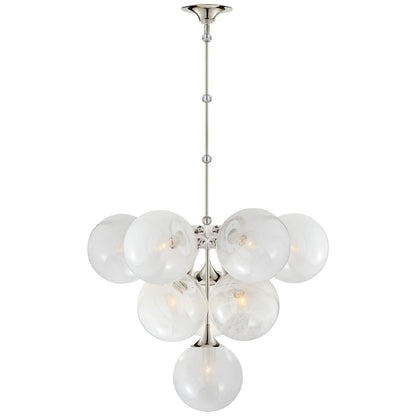 Visual Comfort Signature Collection Aerin Cristol 28 Inch 10 Light Chandelier Cp125180