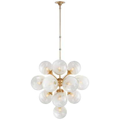 Visual Comfort Signature Collection Aerin Cristol 33 Inch 17 Light Chandelier Cp125182