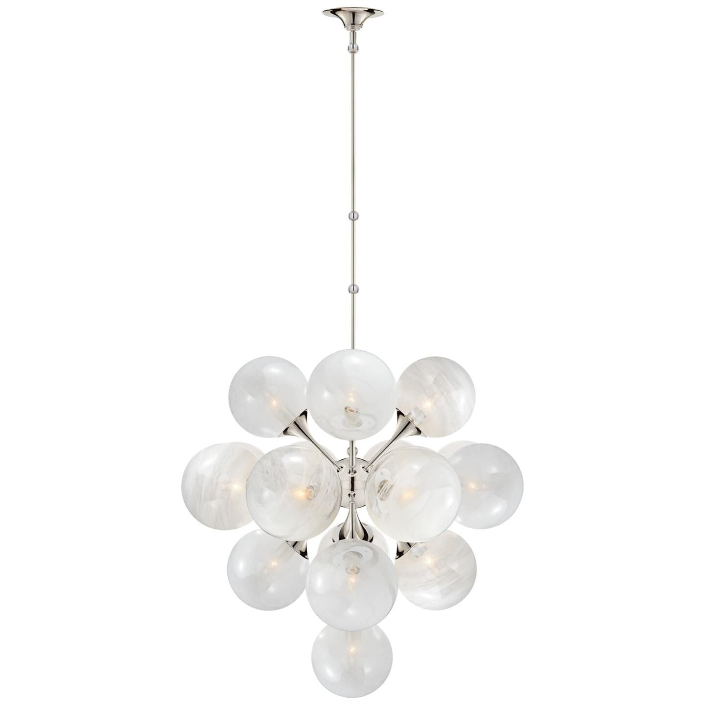 Visual Comfort Signature Collection Aerin Cristol 33 Inch 17 Light Chandelier Cp125182