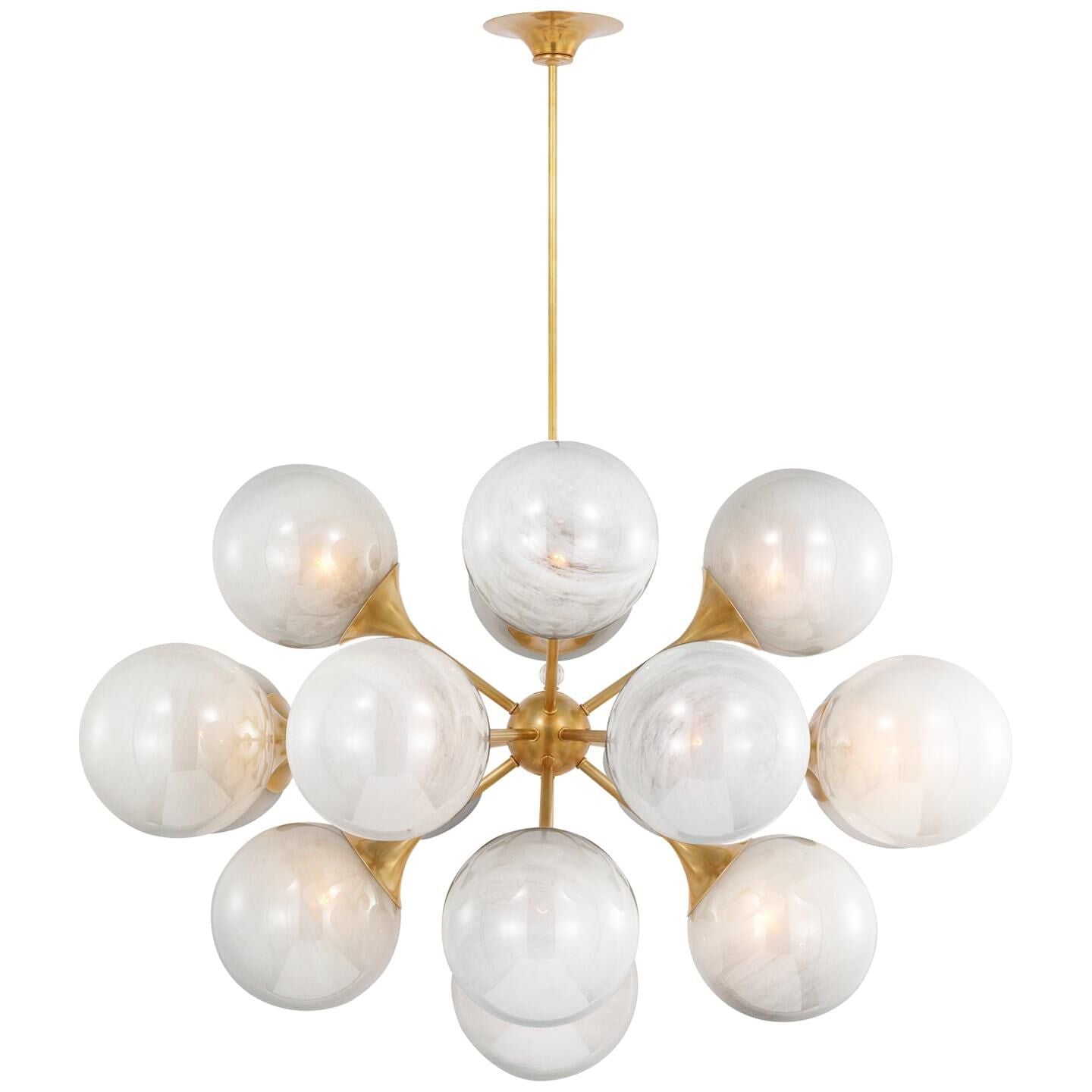 Visual Comfort Signature Collection Aerin Cristol 40 Inch Chandelier Cp818807