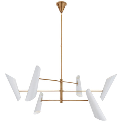 Visual Comfort Signature Collection Aerin Franca 68 Inch 6 Light Led Chandelier Cp428824