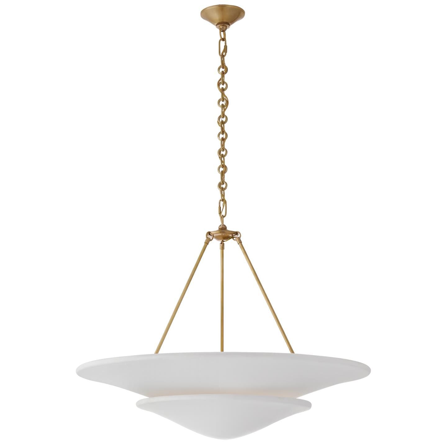 Visual Comfort Signature Collection Aerin Mollino 32 Inch 6 Light Chandelier Cp428828