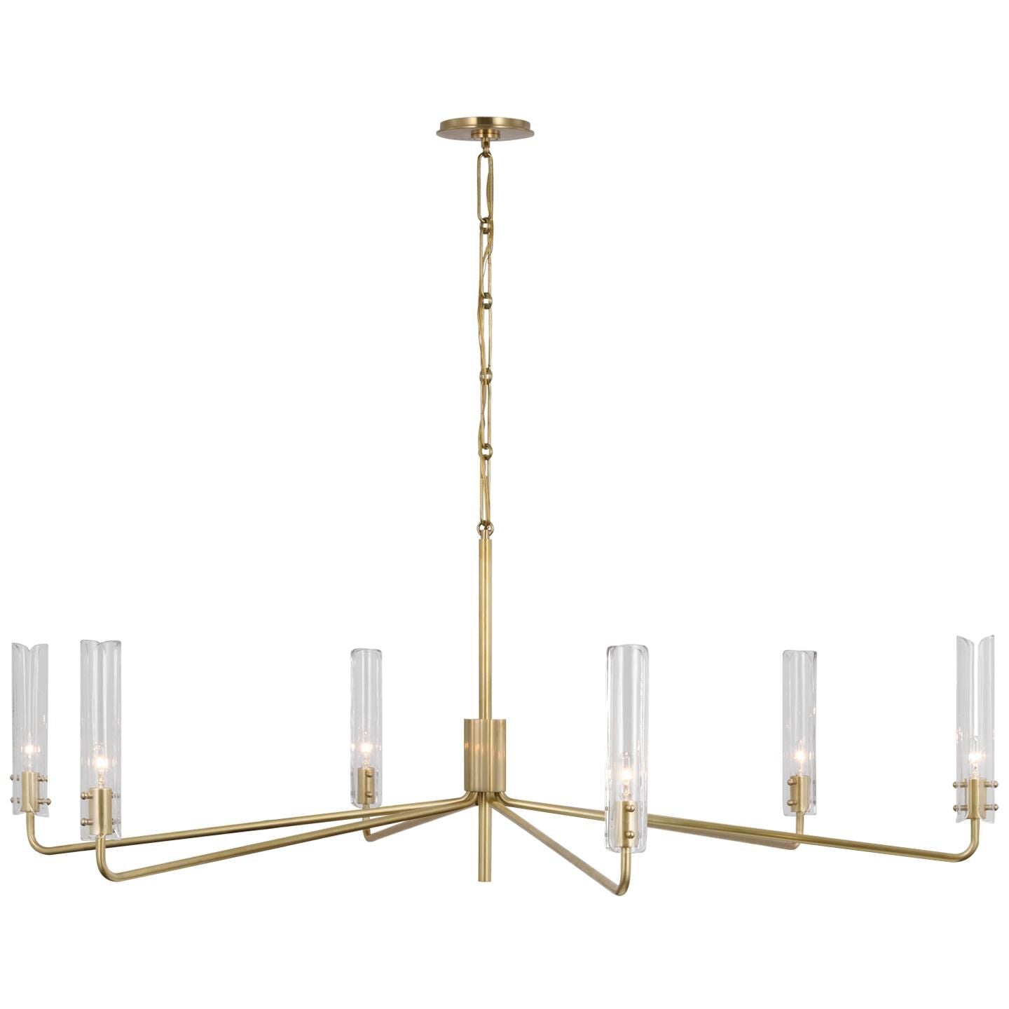 Visual Comfort Signature Collection Aerin Casoria 56 Inch 6 Light Led Chandelier Cp785738