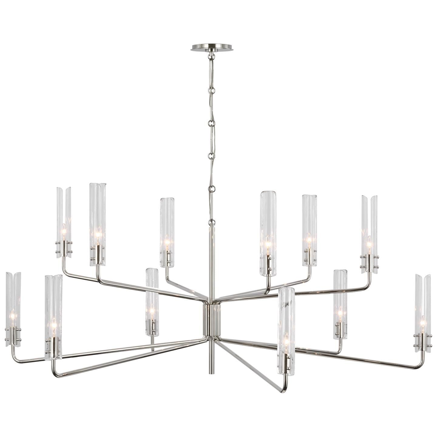 Visual Comfort Signature Collection Aerin Casoria 56 Inch 12 Light Led Chandelier Cp785739