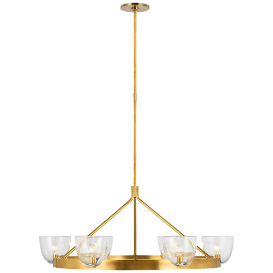 Visual Comfort Signature Collection Aerin Carola 36 Inch 6 Light Led Chandelier Cp733587