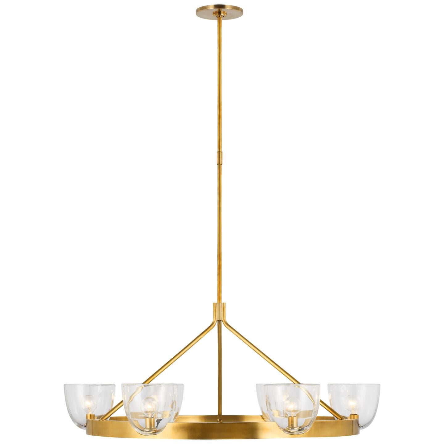 Visual Comfort Signature Collection Aerin Carola 36 Inch 6 Light Led Chandelier Cp733587