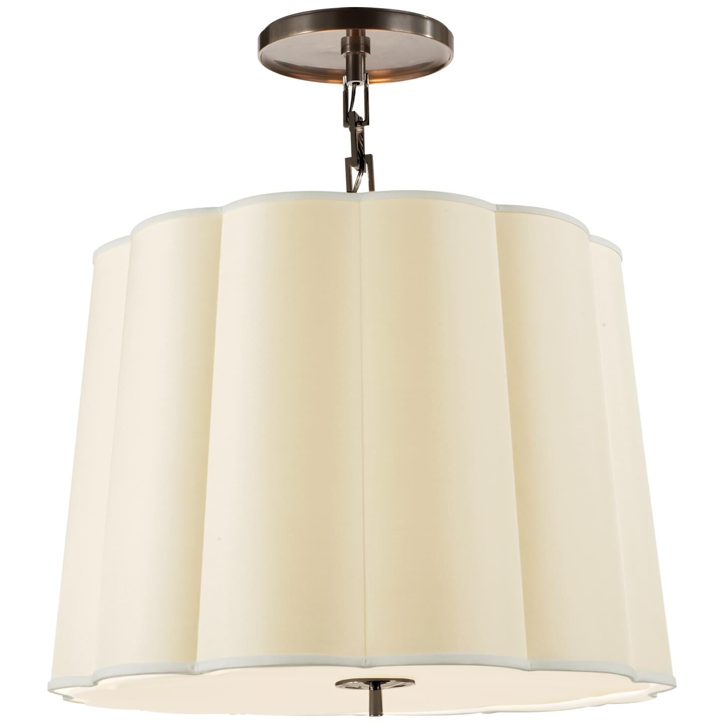 Visual Comfort Signature Collection Barbara Barry Simple Scallop 25 Inch Large Pendant Cp127951