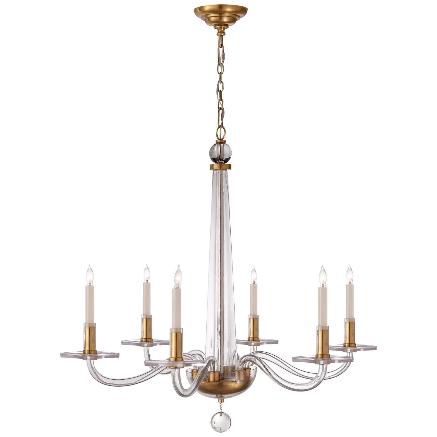 Visual Comfort Signature Collection Chapman And Myers Robinson 32 Inch 6 Light Chandelier Cp131120