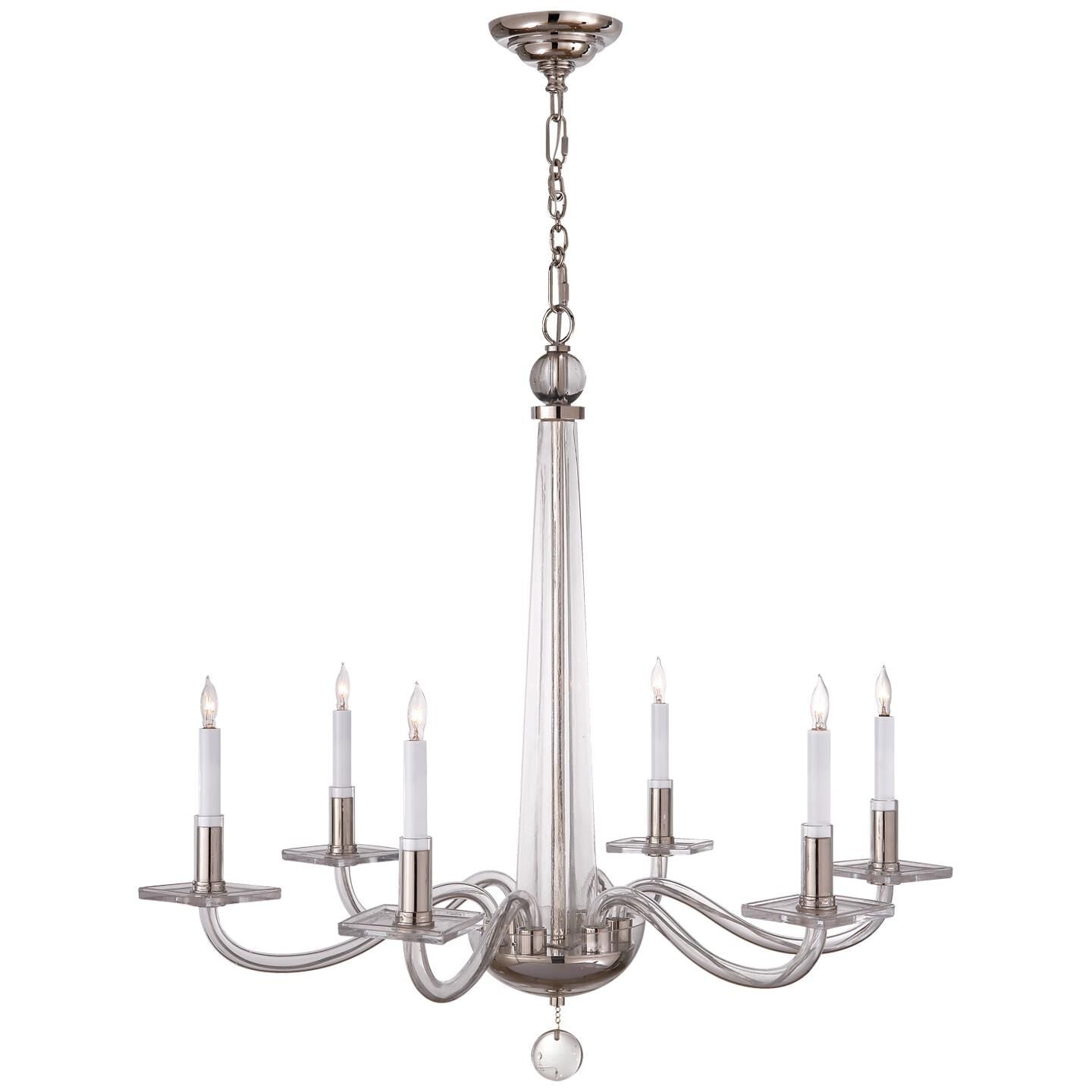 Visual Comfort Signature Collection Chapman And Myers Robinson 32 Inch 6 Light Chandelier Cp131120