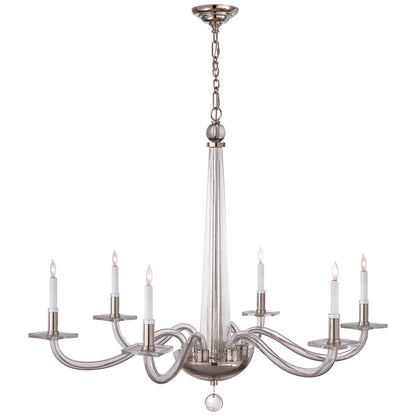 Visual Comfort Signature Collection Chapman And Myers Robinson 38 Inch 6 Light Chandelier Cp131121