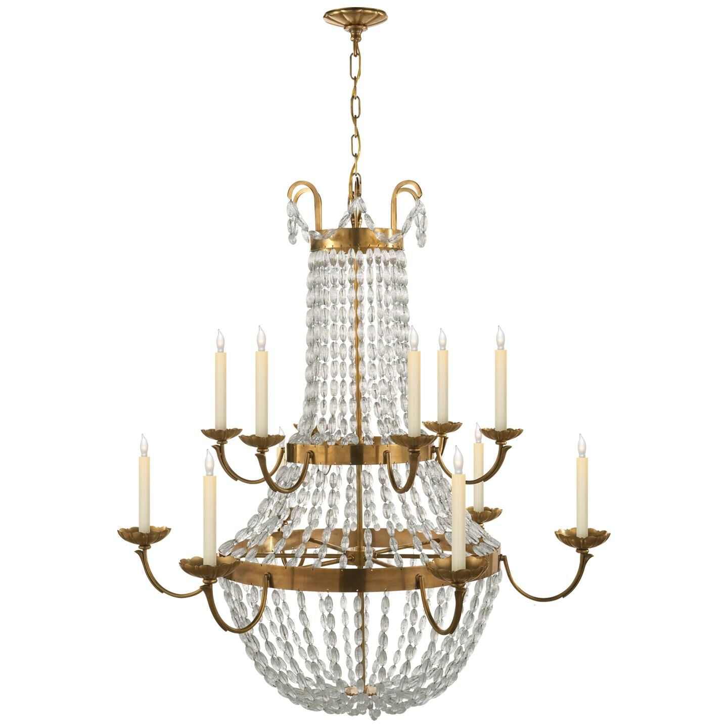 Visual Comfort Signature Collection Chapman And Myers Paris Flea Market 39 Inch 12 Light Chandelier Cp131161