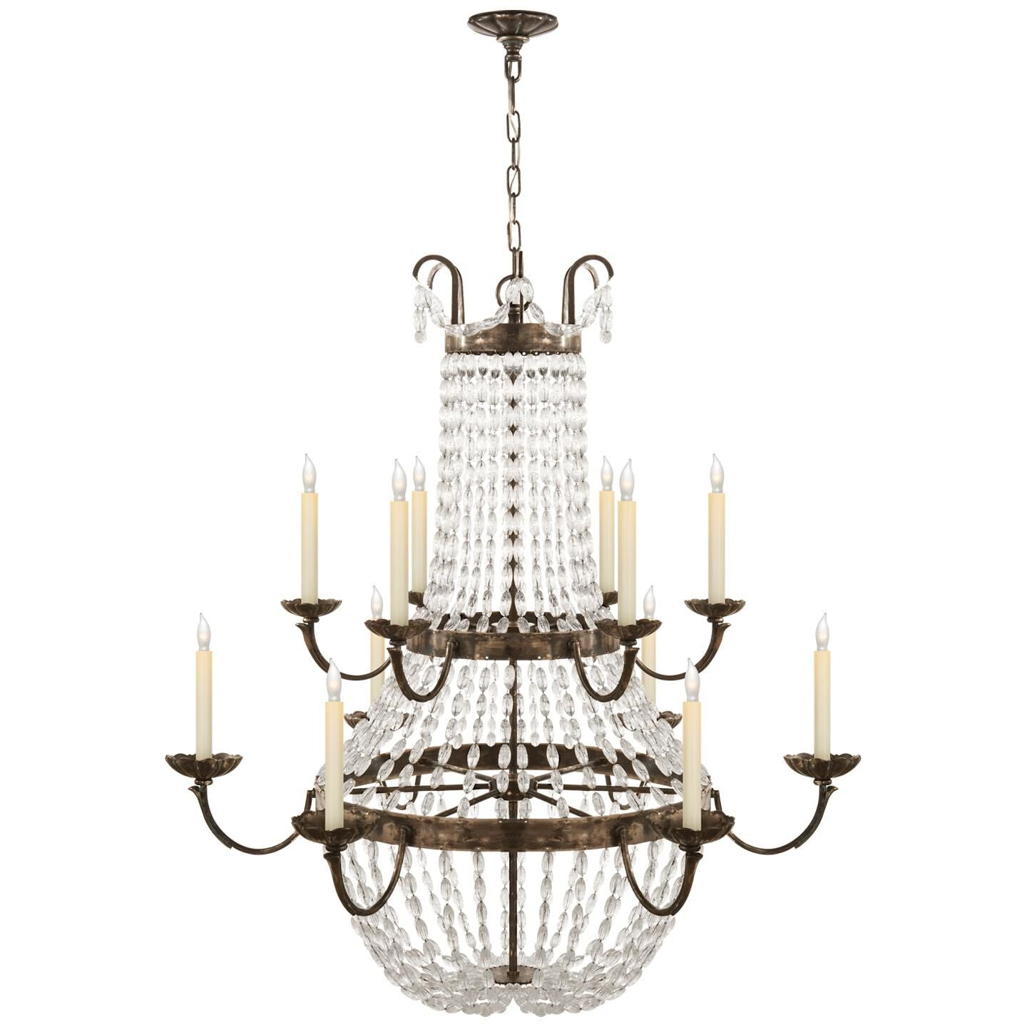 Visual Comfort Signature Collection Chapman And Myers Paris Flea Market 39 Inch 12 Light Chandelier Cp131161