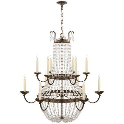 Visual Comfort Signature Collection Chapman And Myers Paris Flea Market 39 Inch 12 Light Chandelier Cp131161