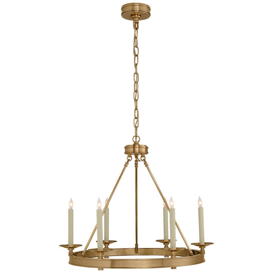 Visual Comfort Signature Collection Chapman And Myers Launceton 27 Inch 6 Light Chandelier Cp131187