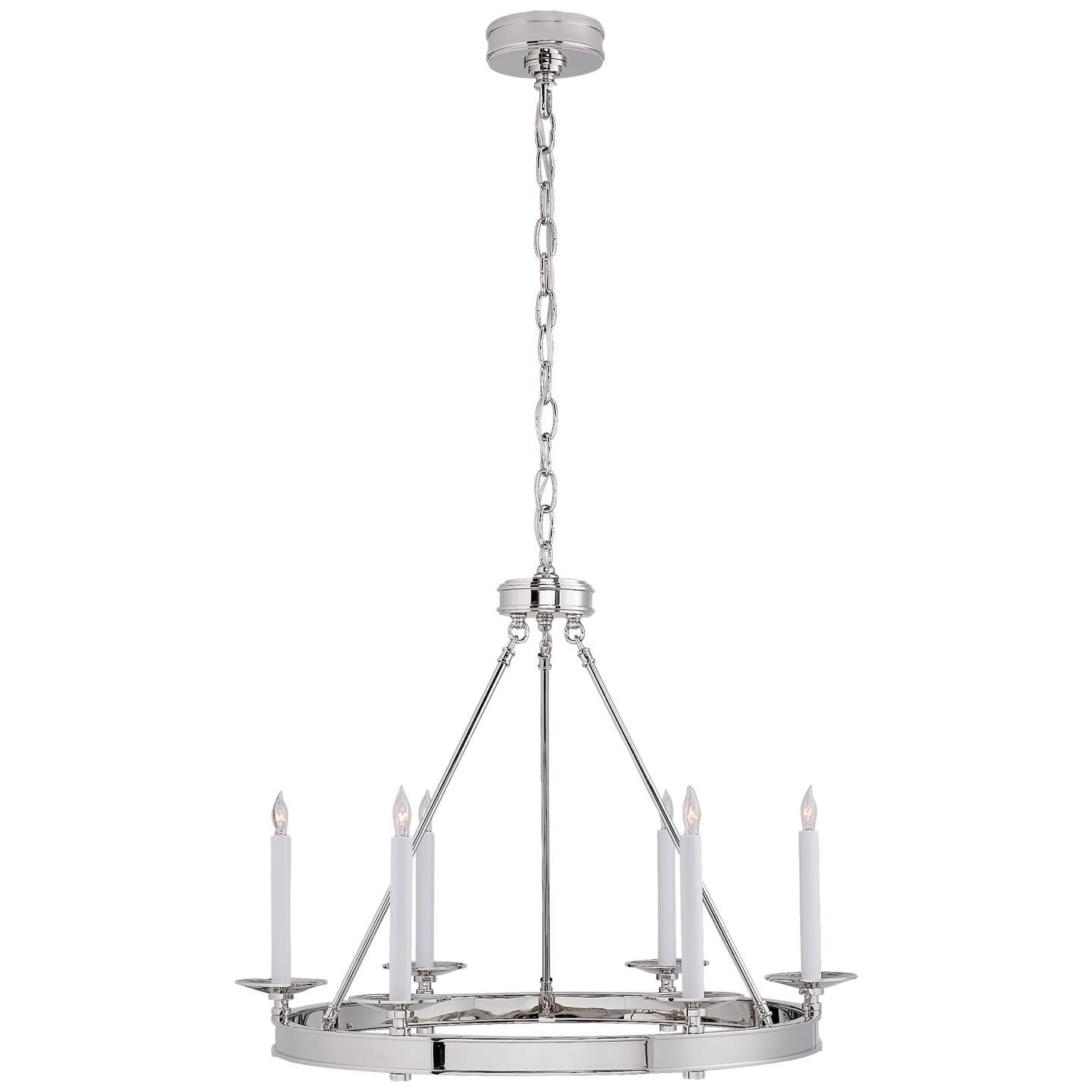 Visual Comfort Signature Collection Chapman And Myers Launceton 27 Inch 6 Light Chandelier Cp131187