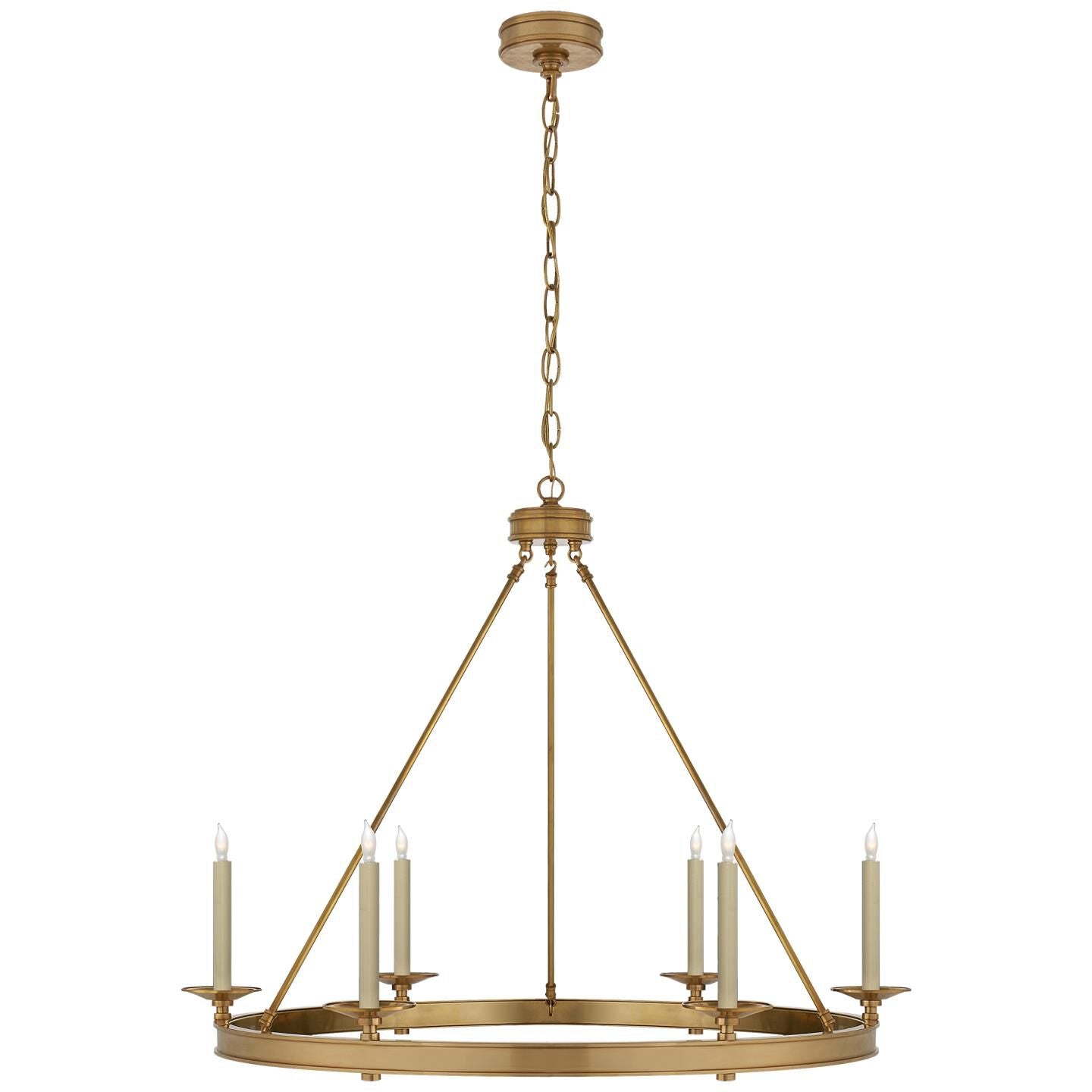 Visual Comfort Signature Collection Chapman And Myers Launceton 36 Inch 6 Light Chandelier Cp131188